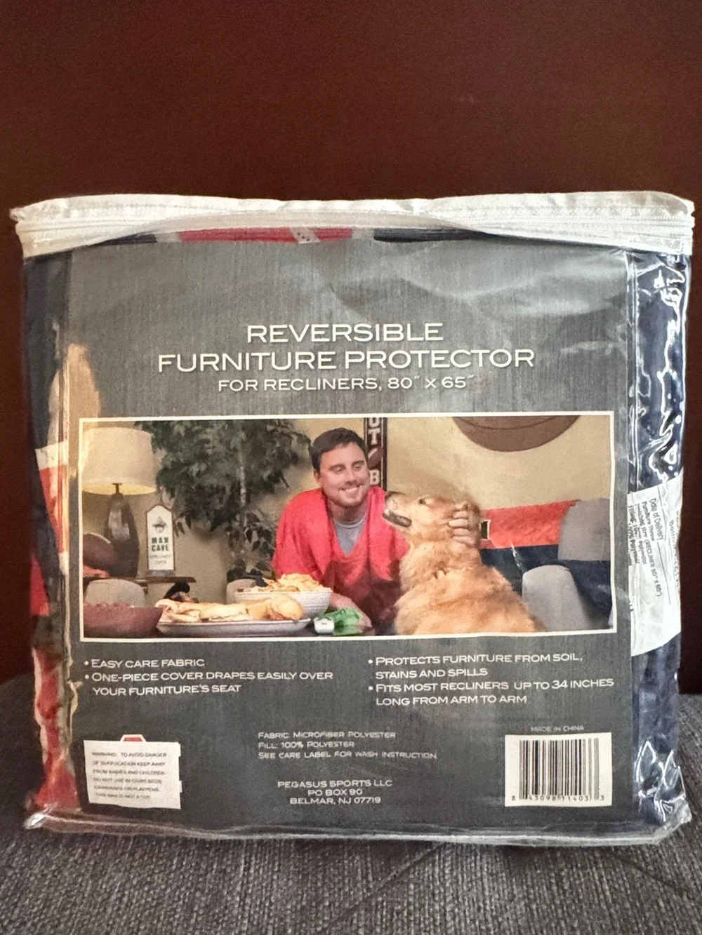 Auburn Tigers Navy and Orange Recliner Reverible Cover